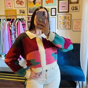 Lili Sidonio Cropped Cardigan Sweater